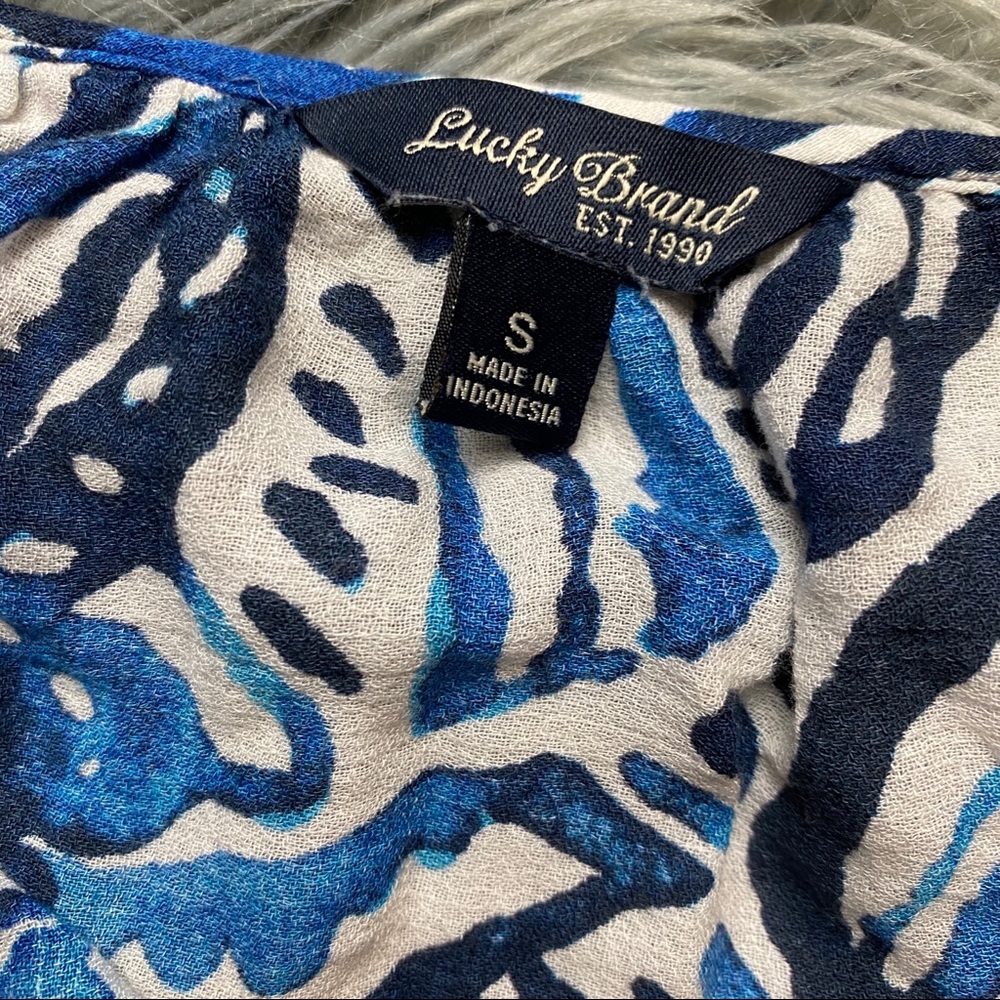 Lucky Brand Floral Short Sleeve Top - Picture 4 of 5
